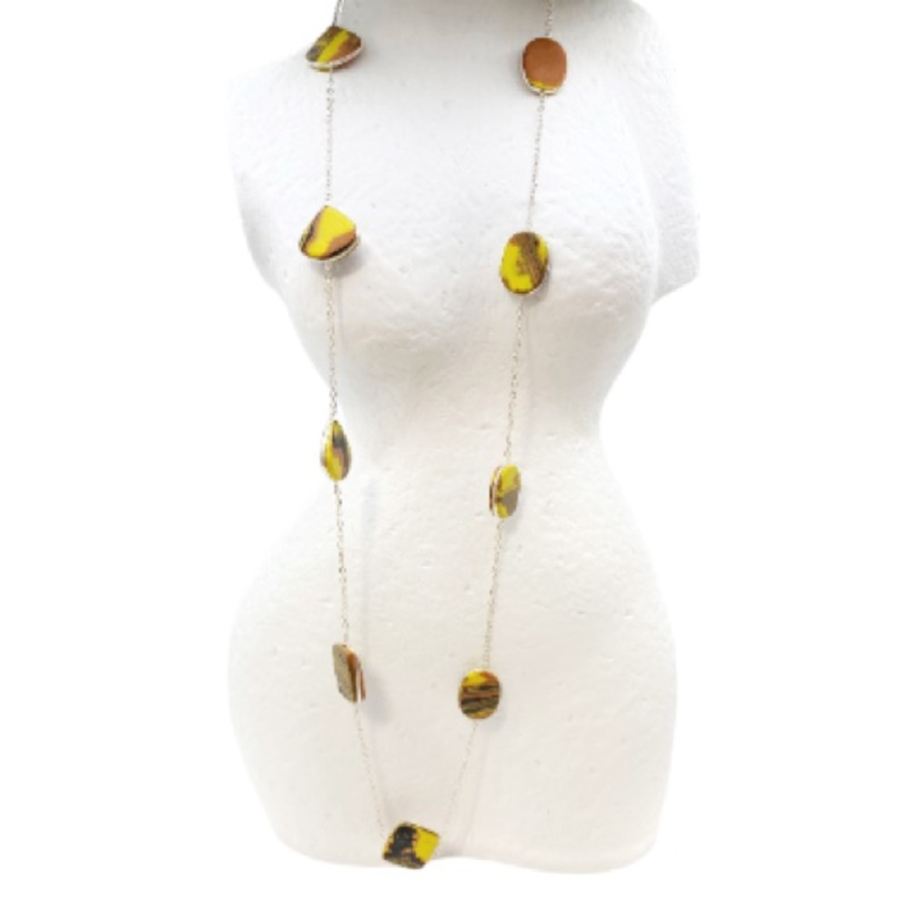 925 Sterling Silver Tiger Cadillac gemstone necklace
